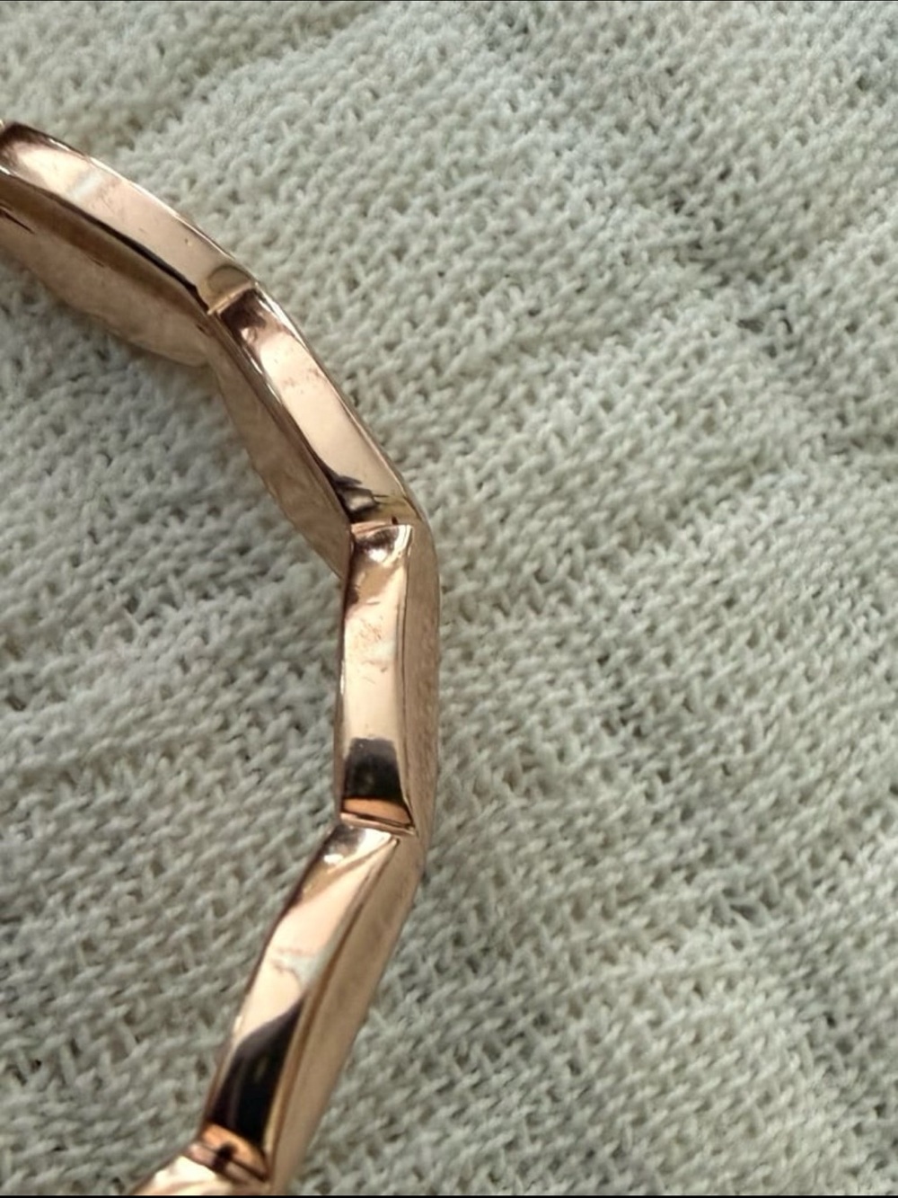 KENDRA SCOTT ROSE GOLD BROOKE CUFF BRACELET SMALL 6” - Picture 4 of 5